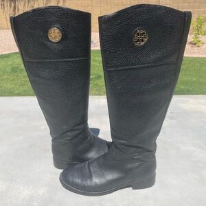 Tory Burch Leather Riding Boots